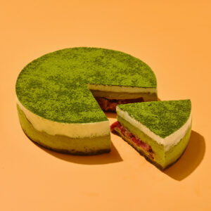 Matcha Strawberry Cheesecake